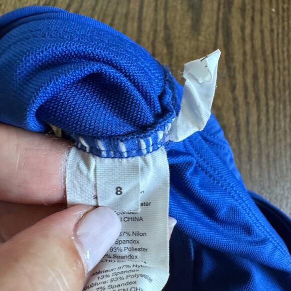 Bleu Rod Beattie Royal Blue Bikini 2PC Set Size 8 Halter Top Hipster Swim Suit - Picture 6 of 9